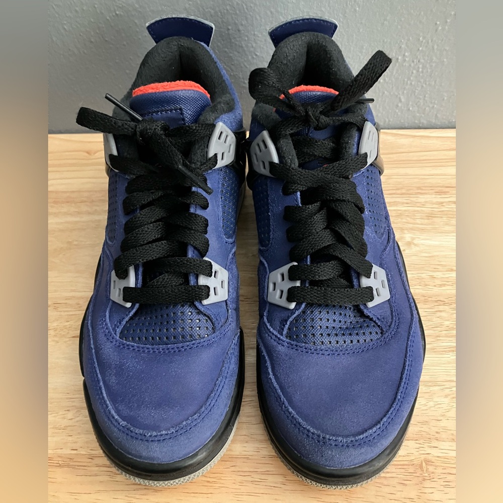 RARE Nike Air Jordan 4 IV Retro Winter Loyal Blue CQ9745-401 Cement Black Cat - Picture 2 of 10